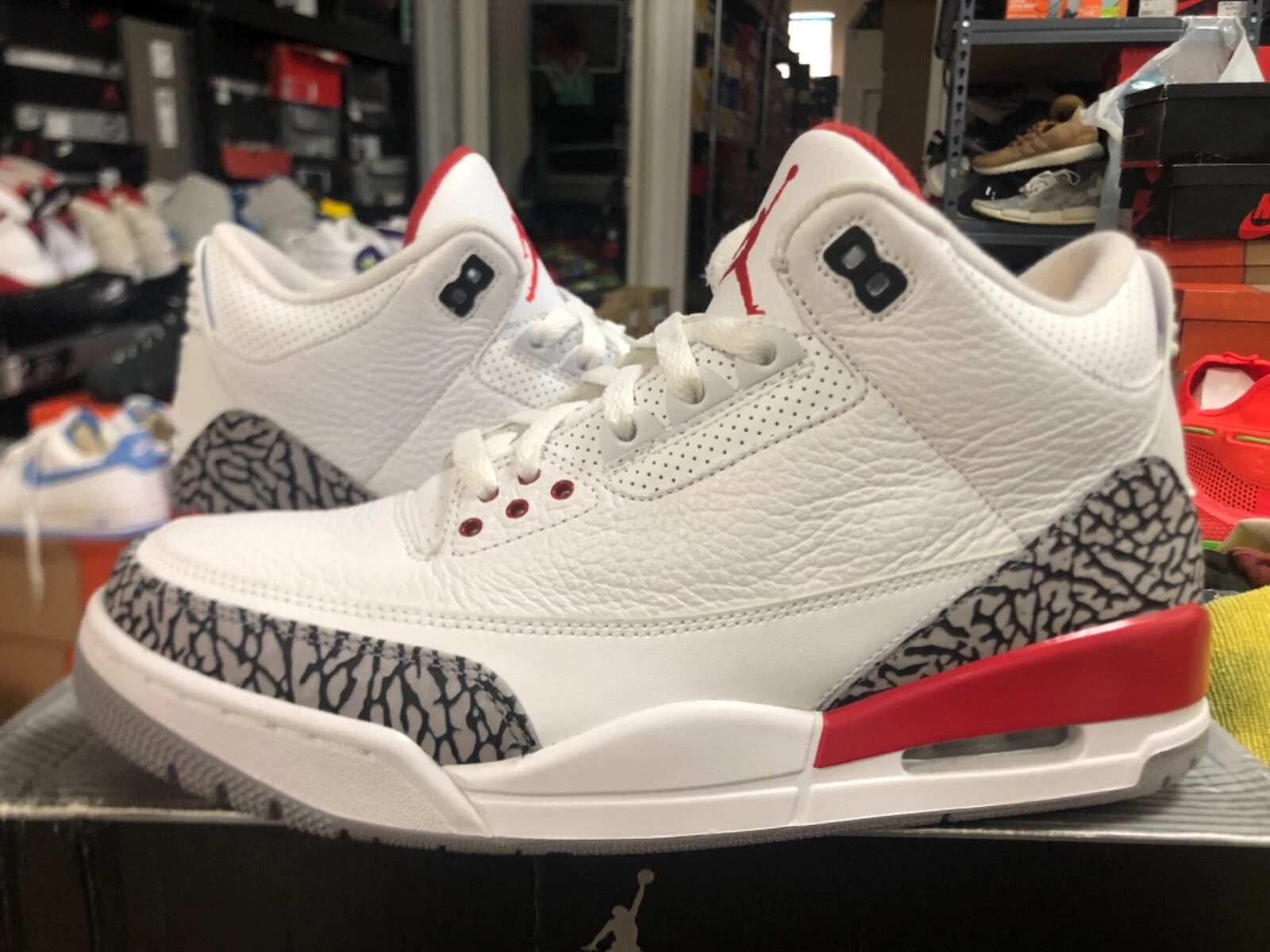 ÉCHANTILLON VENDEUR DS Air Jordan III 3 Katrina nike supreme ciment og rétro taille 9 