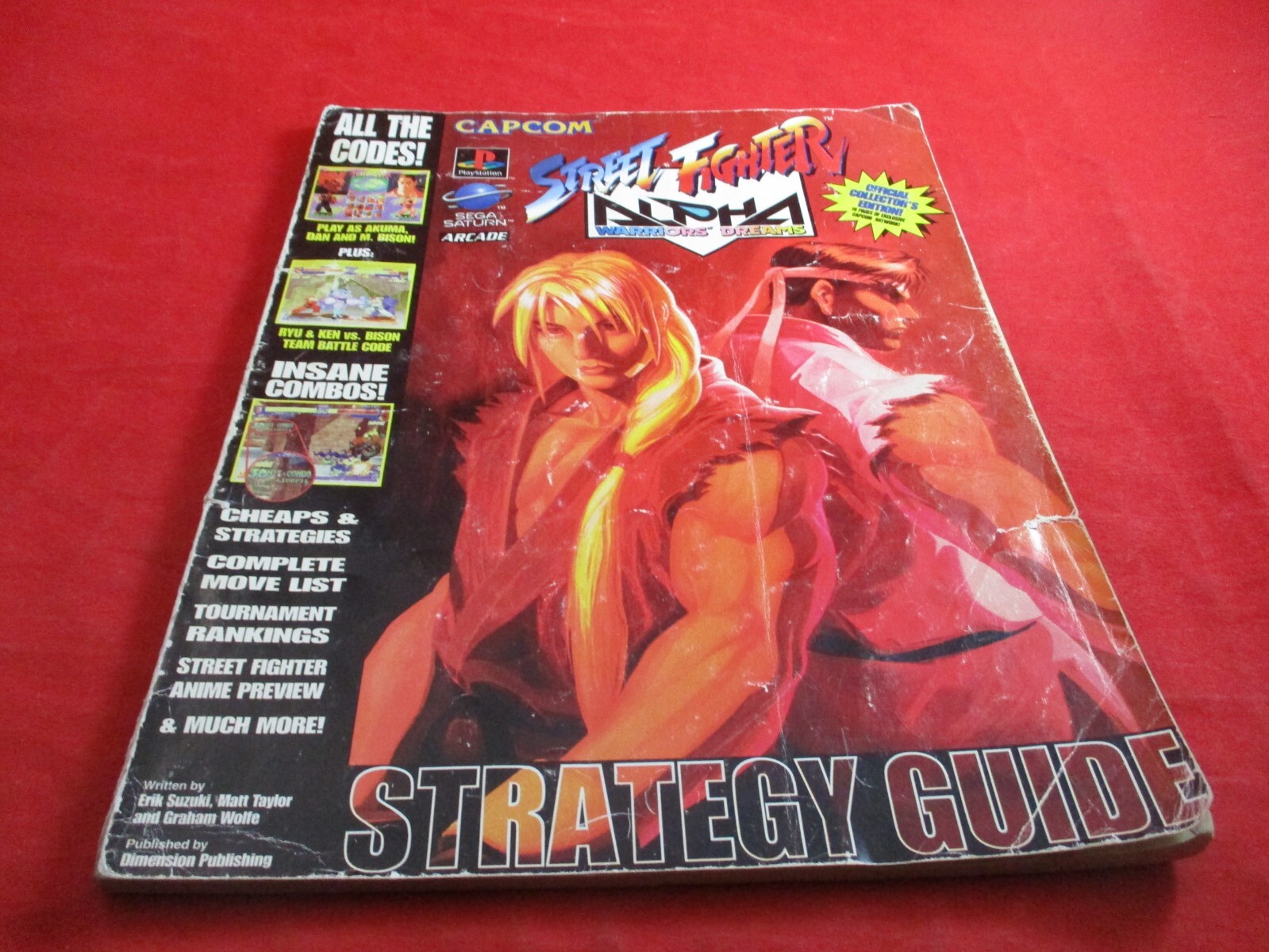 Street Fighter Alpha Warriors' Dreams PS1 Sega Saturn Arcade Strategy Guide Book