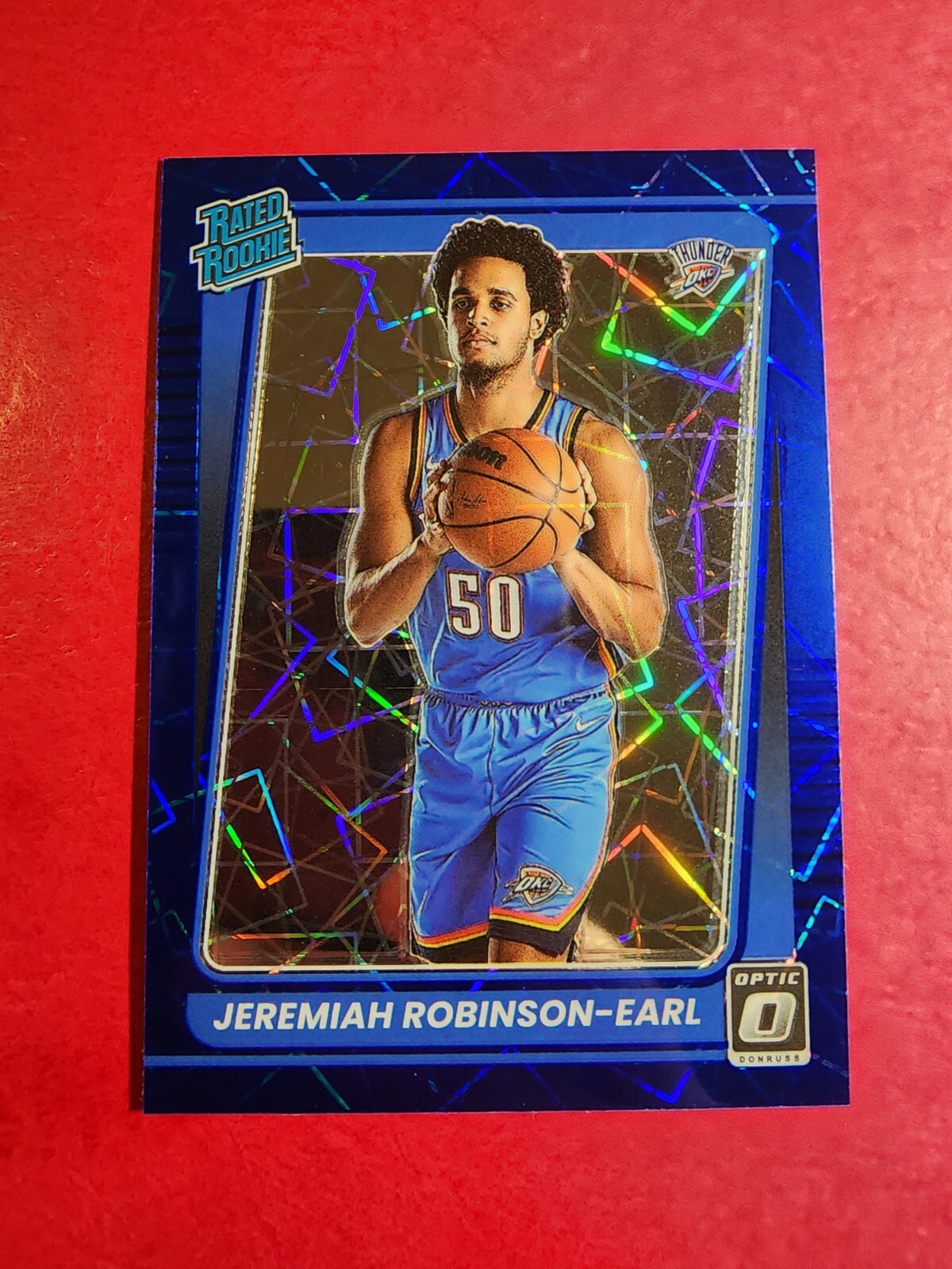 2021-22 Optic Jeremiah Robinson-Earl Rated Rookie Blue Velocity Prizm RC #170