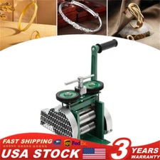 Manual Metal Sheet Roller Tool Jewelry Press Rolling Mill Machine Wire Flat 85mm