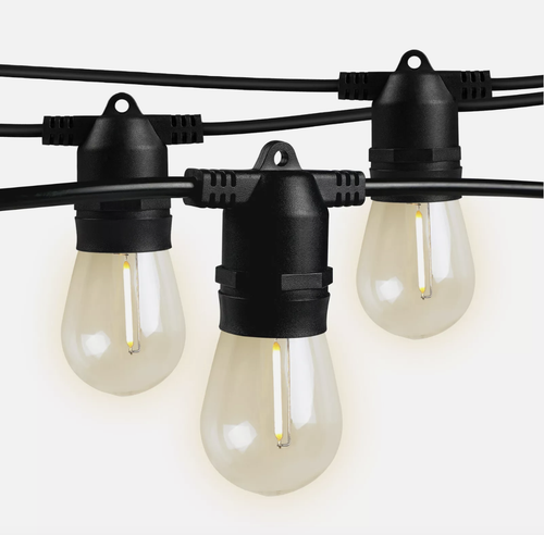 20M Solar LED Festoon String Lights