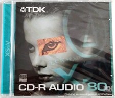 CD-R 80 TDK Audio 700Mb 80min. con Custodia  * Nuovo Sigillato * 10 Pezzi