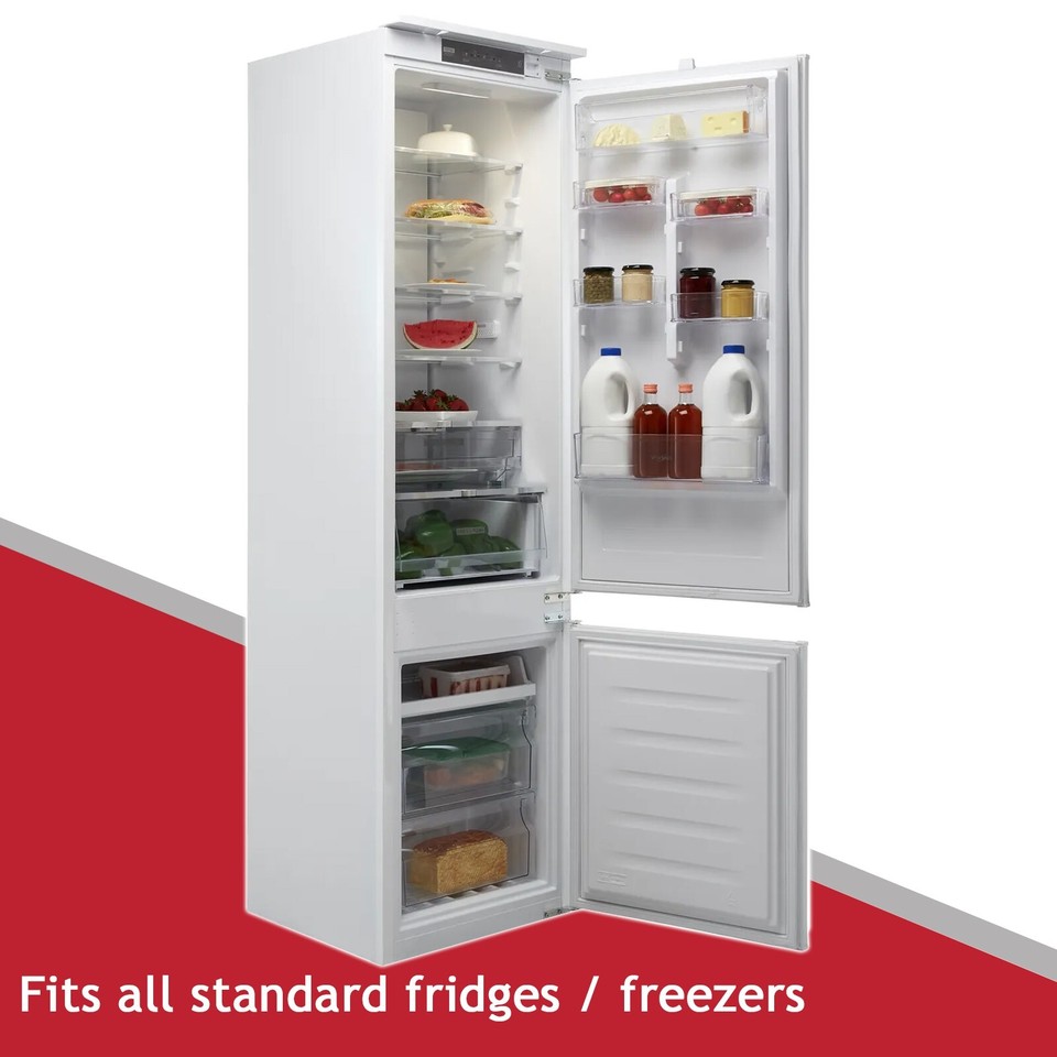 Universal Fridge Shelf Adjustable White Plastic Coated Freezer Rack ...