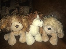 Webkinz Lot of 3 Dogs Cocker Spaniel, Bassett Hound & Golden Retriever No Code