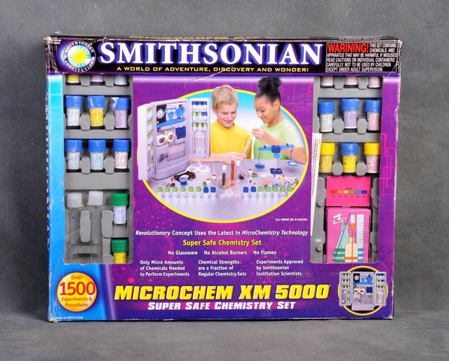 Smithsonian MICROCHEM XM 5000 Chemistry Set Ages 10 Science 1500
