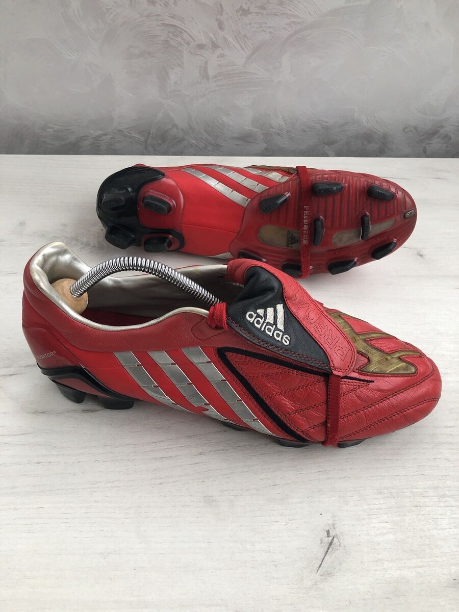 Adidas Predator Powerswerve TRX FG Red Leather Football Adidas Predator Powerswerve TRX FG Red Leather Football