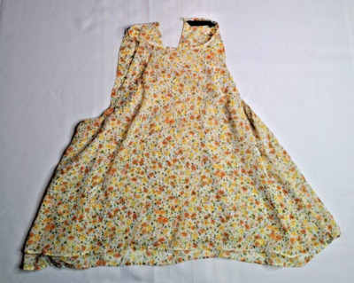 Zara Basic Women Medium Yellow Floral Sleeveless Blouse