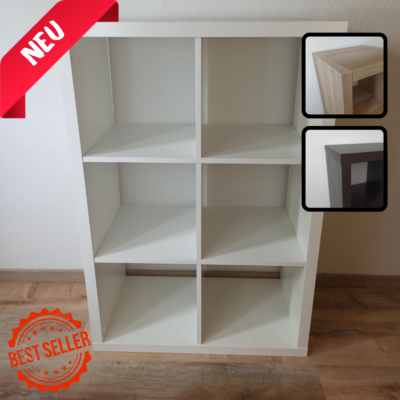 🔵🟡 IKEA Kallax Regal 112x77 6 Fächer Wandregal Sideboard Hängeregal Raumteiler