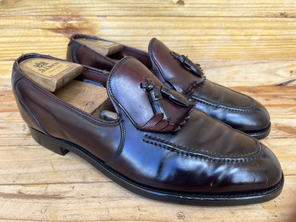 Повседневные мокасины без застежек Bostonian Windsor в коричневой оболочке с кордованскими кисточками размер США 10,5 B - Изображение 3 из 4