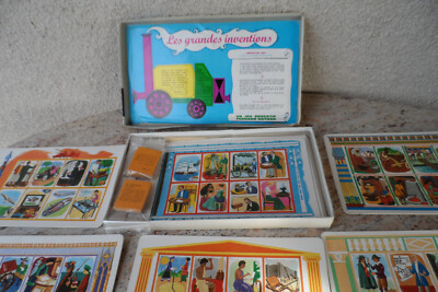 Jeu De Société Ancien 'Les Grandes Inventions' - Occasion Bon état, Jeu Complet