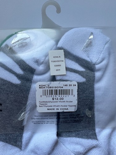 TEK GEAR Youth Sport Socks 18-Pair Bundle (1/4 and Crew) Youth Shoe Sz 9-3.5 NEW - Picture 17 of 17