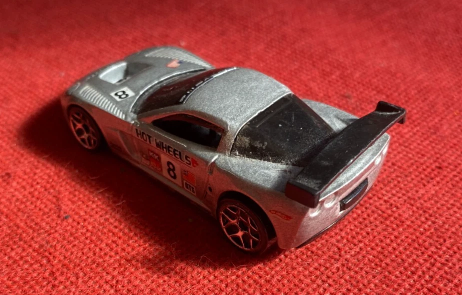 HOT WHEELS Modellino Auto CORVETTE C6-R in metallo Grigio - Immagine 2 di 3