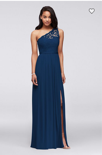 Shoulder Lace Bridesmaid Dress sz 