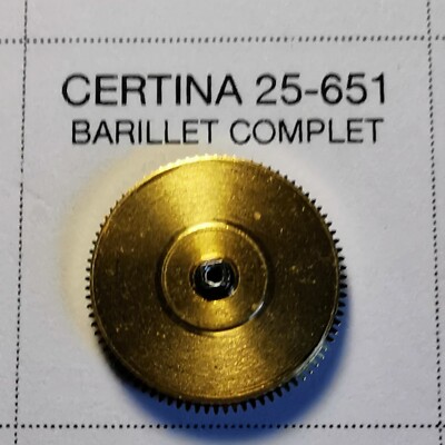 Pièce De Mouvement Horloger CERTINA - Barillet Complet 25-651 - Neuf (sans étiquette)