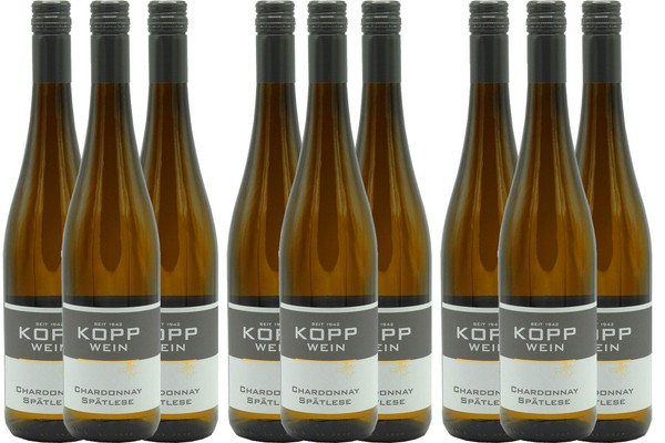(9 X 0,75L) 25Er Chardonnay SpäTlese Feinh. ErzeugerabfüLlung Weingut Kopp Pfalz-image