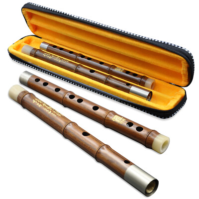 Professional Chinese Red Sandalwood Dizi Flute for Beginners with Accessories