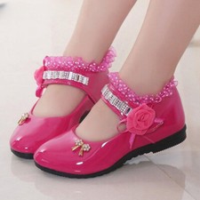 Girls Shoes Princess Ballet Flats Dance Party Wedding Shoes Rhinestone Children