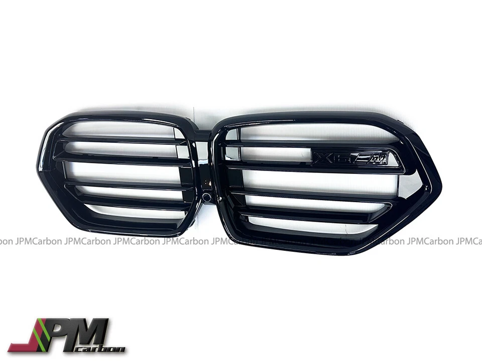Grelha de rim preta brilhante frontal estilo X6M compatível com BMW 2024-25 G06 X6 LCI - Imagem 2 de 2