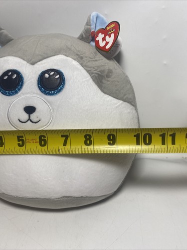 TY Squish-A-Boos Plush - SLUSH the Husky Dog (Small Size - 10 inch)  Squishy Toy - Bild 5 von 5