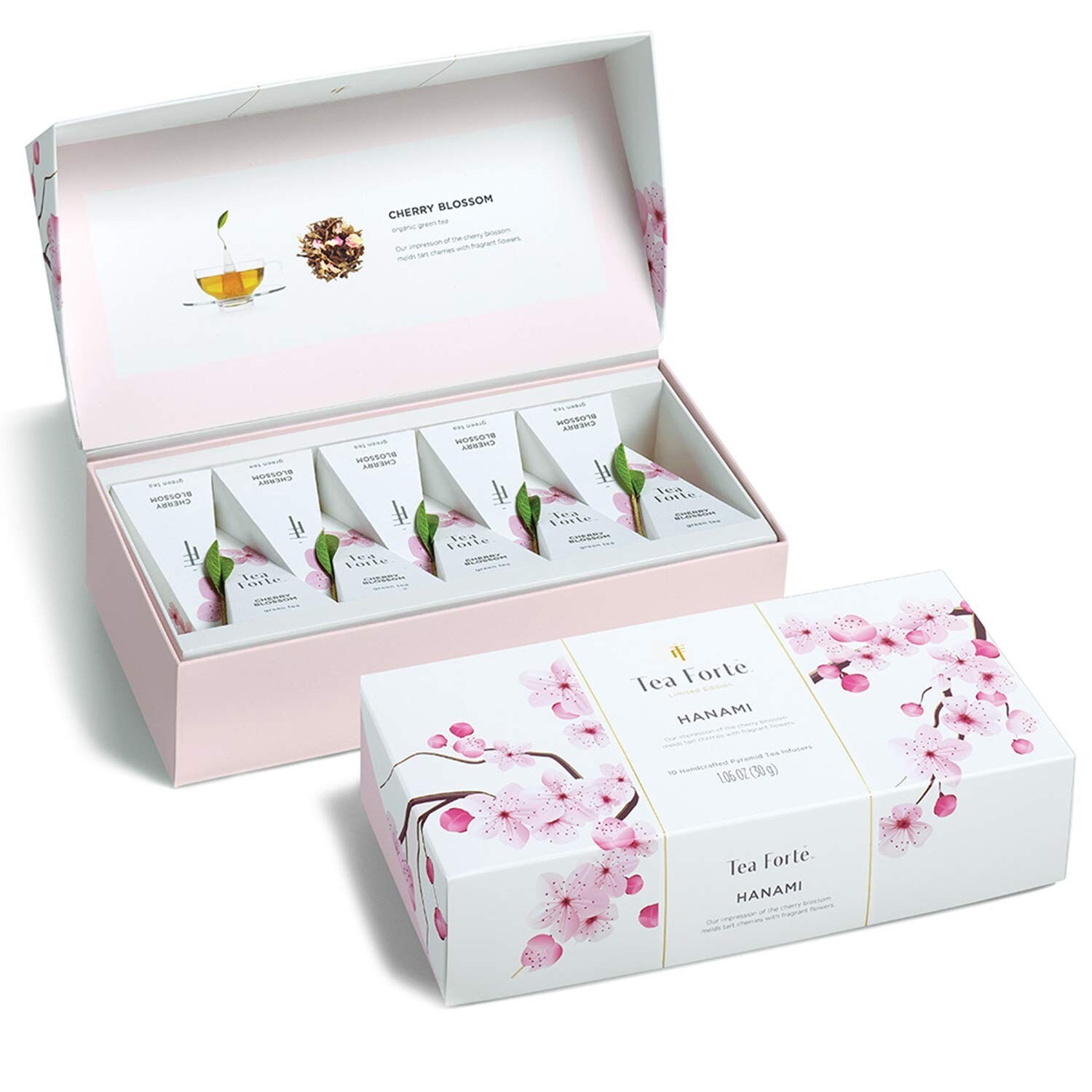 Forte Cherry Blossom Organic Green Tea, Petite Presentation 