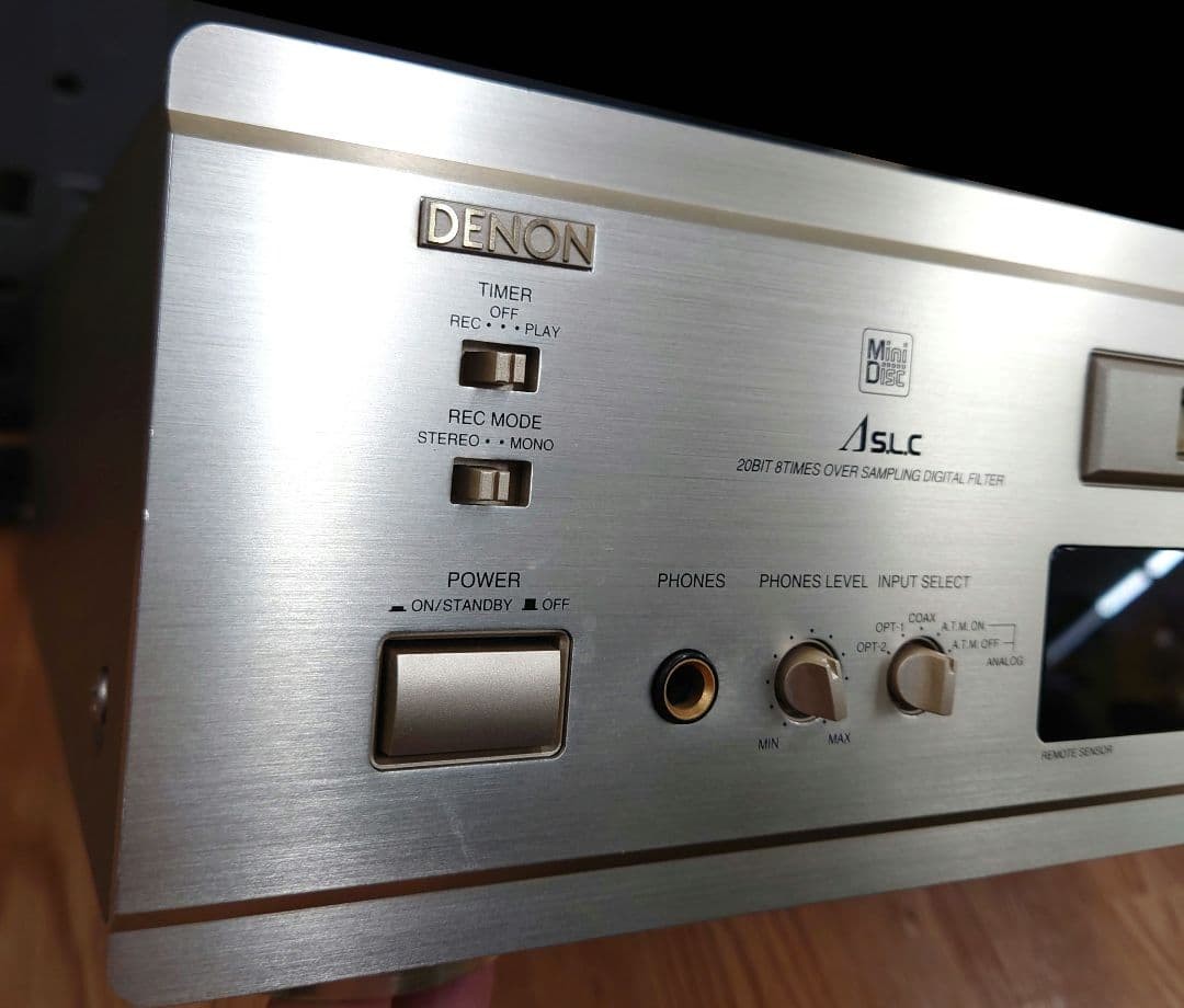 DENON DMD-1000 MD Recorder Player Deck Power On Tested Junk For