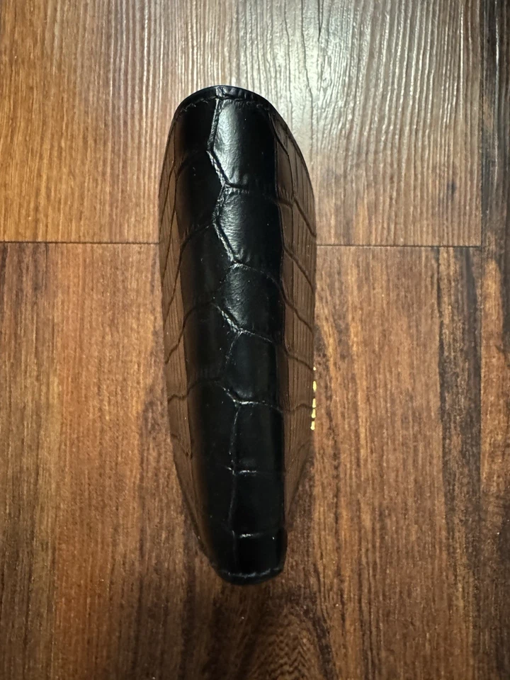 Saint Laurent - Croc Embossed Bifold Wallet Men Black - Image 3 of 4