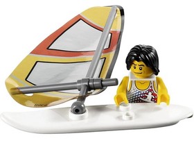 LEGO CITY 4644 Marina Retired Set/Beach/Surfing/Scuba Diver/Windsurf