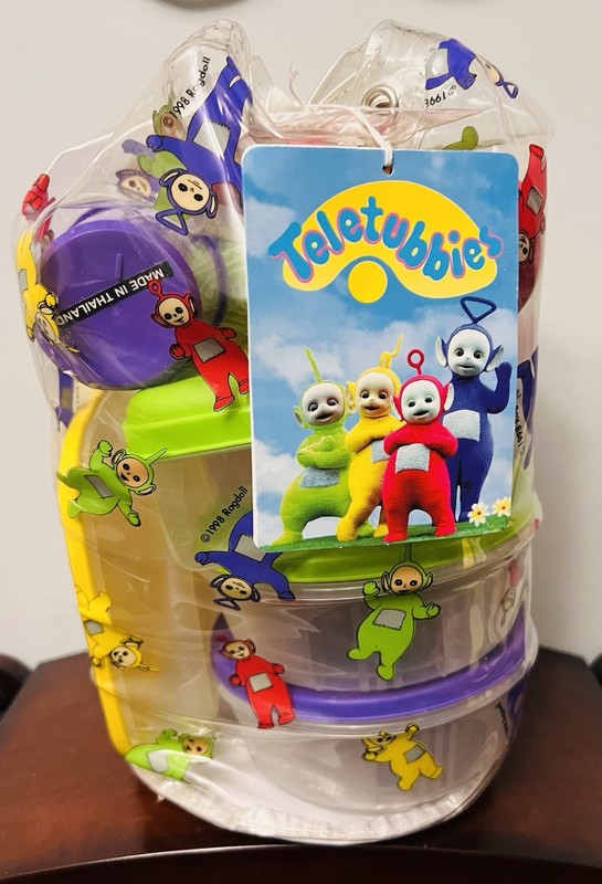 Vintage 1998 Teletubbies Infant & Toddler Feeding Set