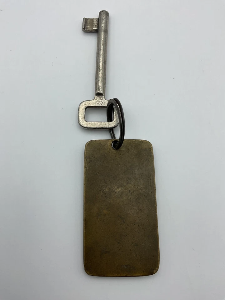 RARO ORIGINAL HOTEL SIRENA BAGNO ESQUELETO HABITACIÓN LLAVE Y LLAVERO #19 Foto 2 de 2