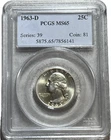 1963 D Washington Silver Quarter PCGS MS 65  Great Coin Nice Condition #80