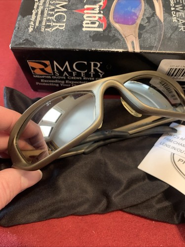 Occhiali da sole MCR Safety TB129AF sicurezza tribale antiappannamento cavo antigraffio e custodia - Foto 4 di 6
