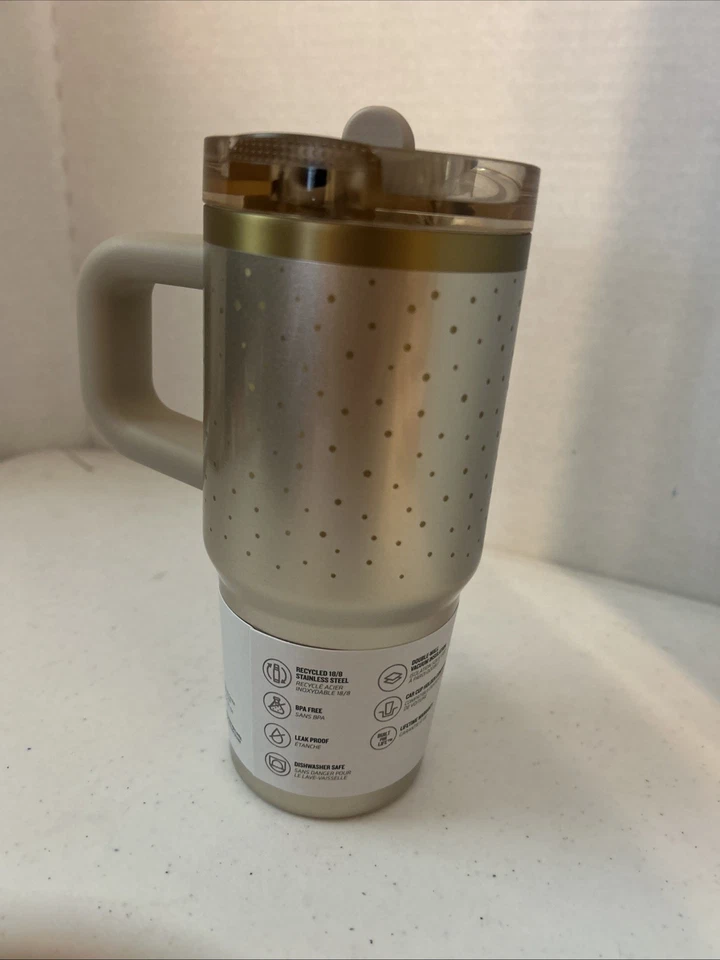 Nuevo vaso Stanley Protour 14 OZ Prosecco Shimmer Gold Holiday 2025 Foto 3 de 4