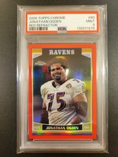 2006 Topps Chrome - Jonathan Ogden #60 Red Refractor /259 - PSA 9 - Pop 4 - HOF 