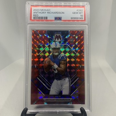 2023 Panini Mosaic Anthony Richardson Red Prizm Rookie RC #282 PSA 10 Colts