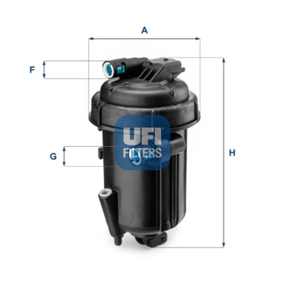 UFI Kraftstofffilter 55.163.00 Filtereinsatz für OPEL CHEVROLET ANTARA NUBIRA