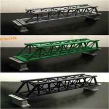 Z 1:220 Mini Truss Bridge with Piers Single/Double Track Railway Bridge Model
