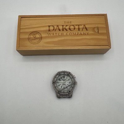 Dakota Watch Company Phase III White Dial Moon Glow Hiker Outdoors Pocket Watch