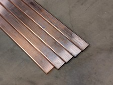 C110 Copper Bus Bar Flat Bar 1/4" x 1" x Just Under 24" Long Drop Stock