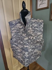 Mil-tec By Sturm Mens XL camo Vest Zips And Snaps Multiple Outside Pockets