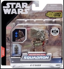 Star Wars Micro Galaxy Squadron AT-ST Raider RARE  1 of 15 000  MINT ON CARD