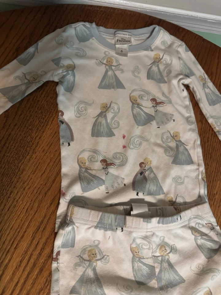 Disney, Frozen Talla 6, Anna Y Elsa Suave Cómodo Pijama Foto 3 de 4