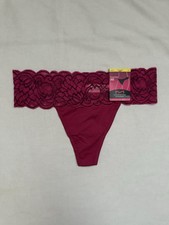 NEW Maidenform Luxurious Lace Thong Women  s Size Medium 6 MultiColor DMESLT