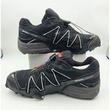 Salomon Speedcross 2 Gore-Tex Trail Running Shoes Black Silver Mens Contagrip