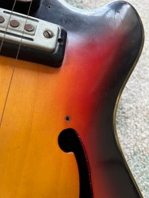 Acoustic Electric Guitar Teisco EP-2L 1960s Vintage Made in Japan