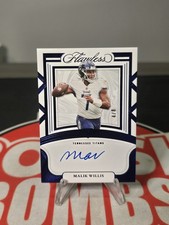 2022 Panini Flawless - Rookie Shadow Signatures Malik Willis #RSS-MW Sapphire /8