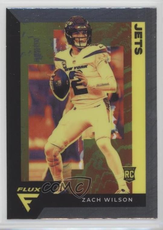 2021 Panini Chronicles Flux Rookies Zach Wilson #FX-2 RC fm0