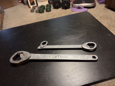 2 Pieces Multi Wrench Heavy Duty 23-32 and 3/8, 13/16 Good Condition