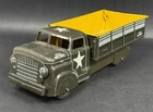 Vintage Louis Marx & Company Tin Litho USA Army Military Transport Pick Up Truck