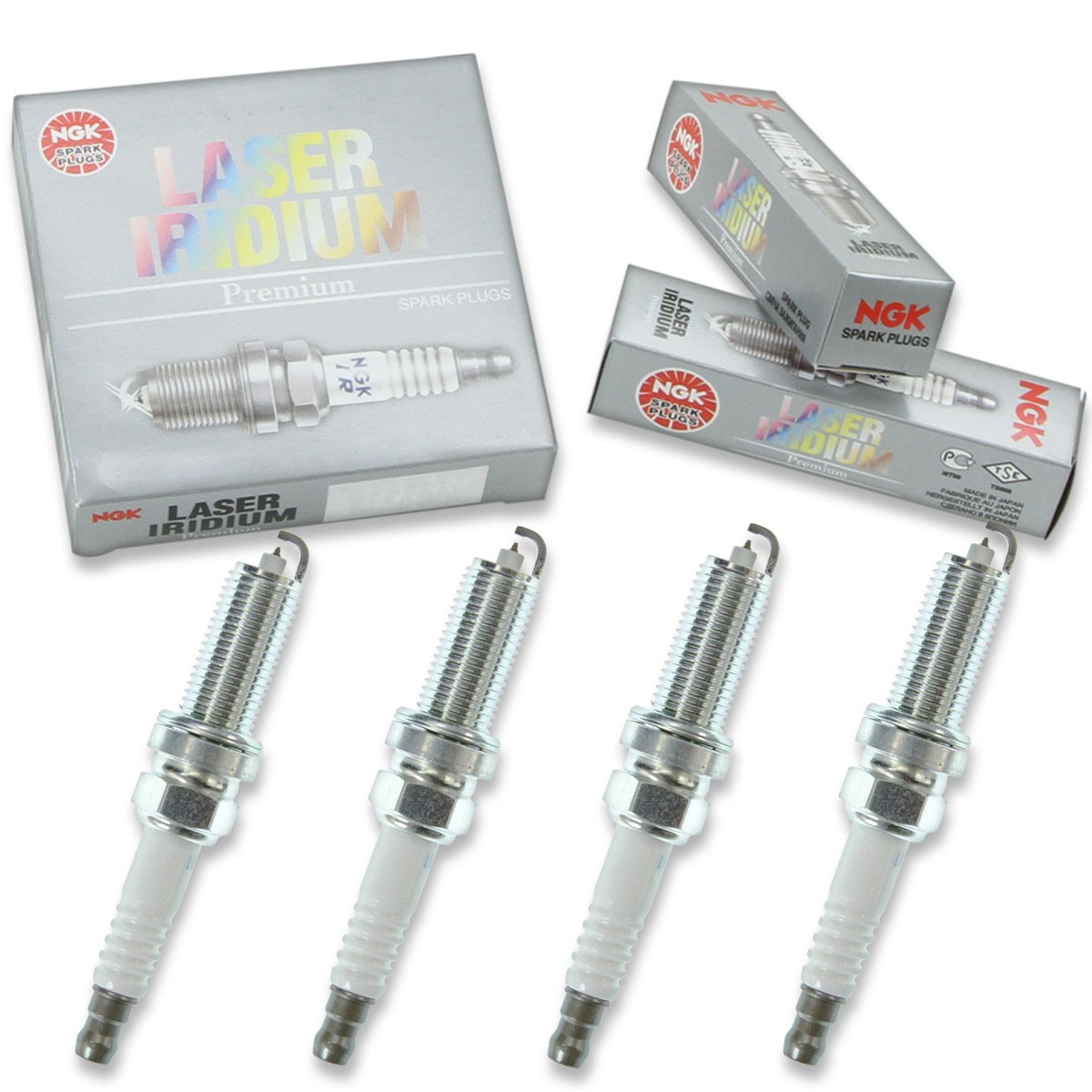 4 pcs NGK Laser Iridium Spark Plugs for 2009-2010 Pontiac Vibe 1.8L L4 - tc