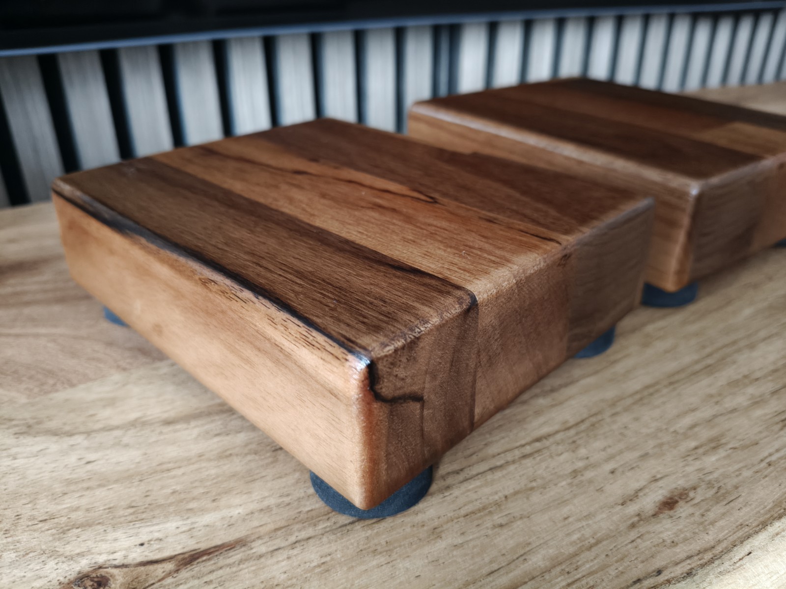 Mini Solid Walnut Speaker Stands